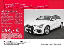 Ibisweiß Gebraucht 2022 Audi A3 Sportback e-tron S-Line Kleinwagen | 33.949 €