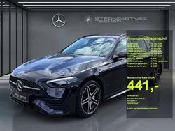 Schwarz Gebraucht 2024 Mercedes C200 AMG Limousine | 40.790 € (Fairer Preis)