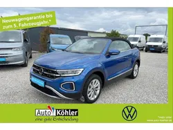 Ravennablau metallic Gebraucht 2024 VW T-Roc Cabriolet Style Cabrio | 25.420 € (Superpreis)