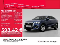 Navarrablau metallic Gebraucht 2023 Audi Q3 Sportback S-Line SUV | 37.786 € (Guter Preis)