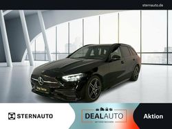Metalliclack obsidianschwarz Gebraucht 2025 Mercedes C200 AMG line Kombi | 48.890 €