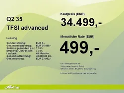 Brillantschwarz Gebraucht 2025 Audi Q2 Advanced Plus SUV | 34.499 € (Teuer)