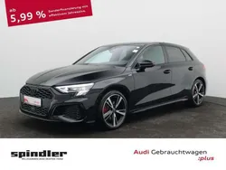 Mythosschwarz metallic Gebraucht 2024 Audi A3 Sportback S-Line Limousine | 36.281 € (Guter Preis)