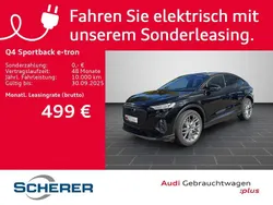 Mythosschwarz metallic Gebraucht 2025 Audi Q4 Sportback e-tron Ambiente SUV | 52.900 € (Fairer Preis)
