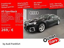 Mythosschwarz metallic Gebraucht 2022 Audi A5 Sportback Basis Limousine | 32.450 € (Guter Preis)