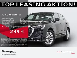 Mythosschwarz metallic Gebraucht 2024 Audi Q3 Sportback Ambiente SUV | 40.410 € (Guter Preis)