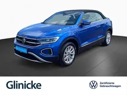 Blau Gebraucht 2024 VW T-Roc Cabriolet Style Cabrio | 26.833 € (Superpreis)