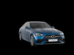 Blau Gebraucht 2024 Mercedes C300e AMG line Limousine | 43.998 €