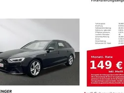 Mythosschwarz metallic Gebraucht 2023 Audi A4 S-Line Kombi | 36.880 € (Superpreis)