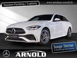 Weiß (manufaktur opalithweiß bright) Gebraucht 2024 Mercedes C200 AMG line Limousine | 38.850 € (Guter Preis)