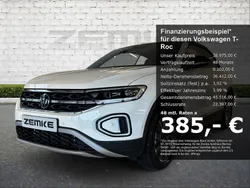 Pure white Gebraucht 2024 VW T-Roc Cabriolet Goal Cabrio | 38.975 € (Superpreis)