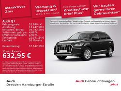 Mythosschwarz metallic Gebraucht 2021 Audi Q7 Performance SUV | 52.990 € (Etwas zu teuer)