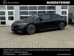 Blau Gebraucht 2024 Mercedes EQS450+ AMG line Limousine | 75.555 € (Teuer)