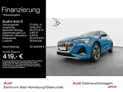 Blau Gebraucht 2021 Audi e-tron S-Line SUV | 37.890 € (Fairer Preis)