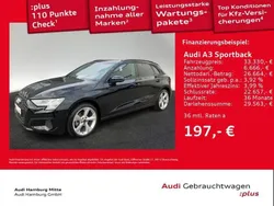 Schwarz Gebraucht 2024 Audi A3 Sportback Advanced Limousine | 34.130 € (Etwas zu teuer)