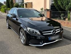 Schwarz Gebraucht 2017 Mercedes C250 AMG line Kombi | 15.500 € (Superpreis)