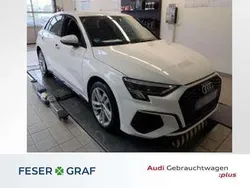 Weiß Gebraucht 2022 Audi A3 Sportback e-tron S-Line Limousine | 23.980 € (Superpreis)
