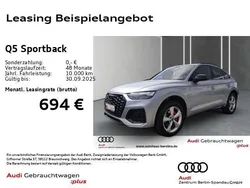 Silber Gebraucht 2024 Audi Q5 Sportback S-Line SUV | 49.786 € (Guter Preis)