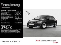 Schwarz Gebraucht 2025 Audi A3 Sportback S-Line Kleinwagen | 33.580 € (Superpreis)