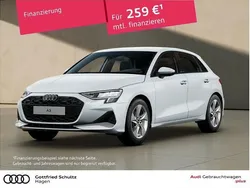 Weiß Gebraucht 2024 Audi A3 Sportback Advanced Limousine | 31.160 € (Superpreis)