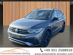 Grau platinum grau (metallic) Gebraucht 2024 VW Tiguan Allspace R-line SUV | 41.880 € (Fairer Preis)