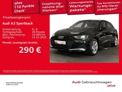 Mythosschwarz metallic Gebraucht 2025 Audi A3 Advanced Plus Limousine | 32.480 € (Fairer Preis)