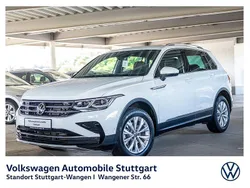 Pure white Gebraucht 2021 VW Tiguan Elegance SUV | 27.630 € (Guter Preis)