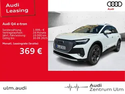 Gletscherweiß metallic Gebraucht 2024 Audi Q4 e-tron Advanced SUV | 46.570 € (Etwas zu teuer)