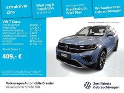 Clear blue metallic Gebraucht 2024 VW T-Cross Style SUV | 30.890 € (Teuer)