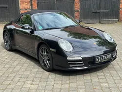 Basaltschwarzmetallic Gebraucht 2009 Porsche 997 Cabrio | 67.911 € (Superpreis)