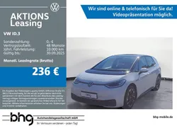 Gletscherweiß metallic/schwarz Gebraucht 2021 VW ID.3 Pro Kleinwagen | 17.950 € (Guter Preis)