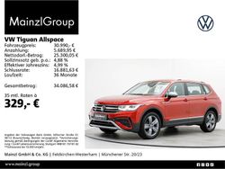 Kings red metallic (metallic) Gebraucht 2022 VW Tiguan Allspace Elegance SUV | 30.990 € (Guter Preis)