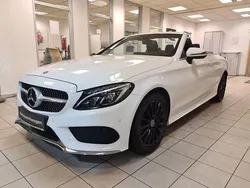 Polarweiss unilack Gebraucht 2018 Mercedes C250 AMG line Cabrio | 26.650 € (Guter Preis)