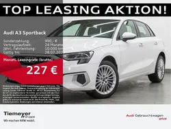 Weiß Gebraucht 2024 Audi A3 Sportback Advanced Limousine | 26.920 € (Guter Preis)