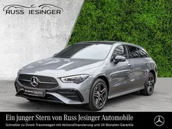 Metalliclack mountaingrau Gebraucht 2024 Mercedes CLA250e Shooting Brake AMG line Kombi | 38.480 € (Fairer Preis)
