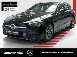 Metalliclack obsidianschwarz Gebraucht 2024 Mercedes C220 AMG Kombi | 38.290 € (Fairer Preis)