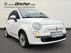 Weiß Gebraucht 2009 Fiat 500 Lounge Cabrio | 6.690 € (Etwas zu teuer)