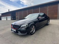 Schwarz Gebraucht 2015 Mercedes C220 AMG line Limousine | 16.899 € (Fairer Preis)