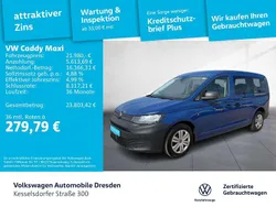 95 indienblau Gebraucht 2021 VW Caddy Basis Van / Kleinbus | 21.980 € (Etwas zu teuer)
