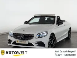 Polarweiss unilack Gebraucht 2020 Mercedes C180 AMG line Cabrio | 34.960 € (Fairer Preis)