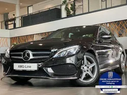 Schwarz Gebraucht 2014 Mercedes C220 AMG line Limousine | 15.980 € (Fairer Preis)