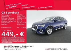 Navarrablau metallic Gebraucht 2022 Audi Q3 Sportback Ambiente SUV | 35.293 € (Fairer Preis)