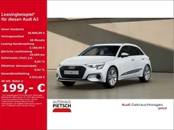 Weiss Gebraucht 2024 Audi A3 Sportback Ambiente Limousine | 30.890 € (Fairer Preis)