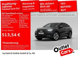Mythosschwarz metallic Gebraucht 2022 Audi Q4 Sportback e-tron Advanced SUV | 31.730 € (Guter Preis)