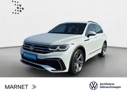 Oryxwhite perlmutteffekt Gebraucht 2021 VW Tiguan R-line SUV | 33.490 € (Teuer)