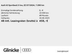 Grau Gebraucht 2024 Audi A3 S-Line Limousine | 36.490 €