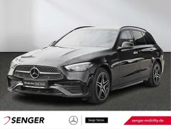 Lack obsidianschwarz Gebraucht 2022 Mercedes C300e AMG Kombi | 39.990 € (Teuer)