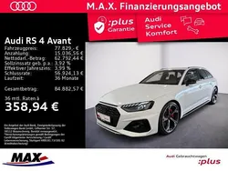 Gletscherweiß metallic Gebraucht 2024 Audi RS4 Ambiente Kombi | 77.829 € (Fairer Preis)