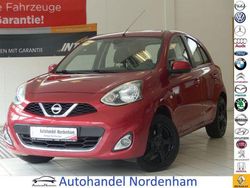 Intense red (metallic) Gebraucht 2017 Nissan Micra Acenta Kleinwagen | 6.390 €