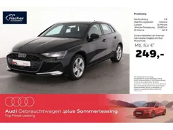 Schwarz Gebraucht 2024 Audi A3 Sportback Advanced Limousine | 33.440 € (Guter Preis)